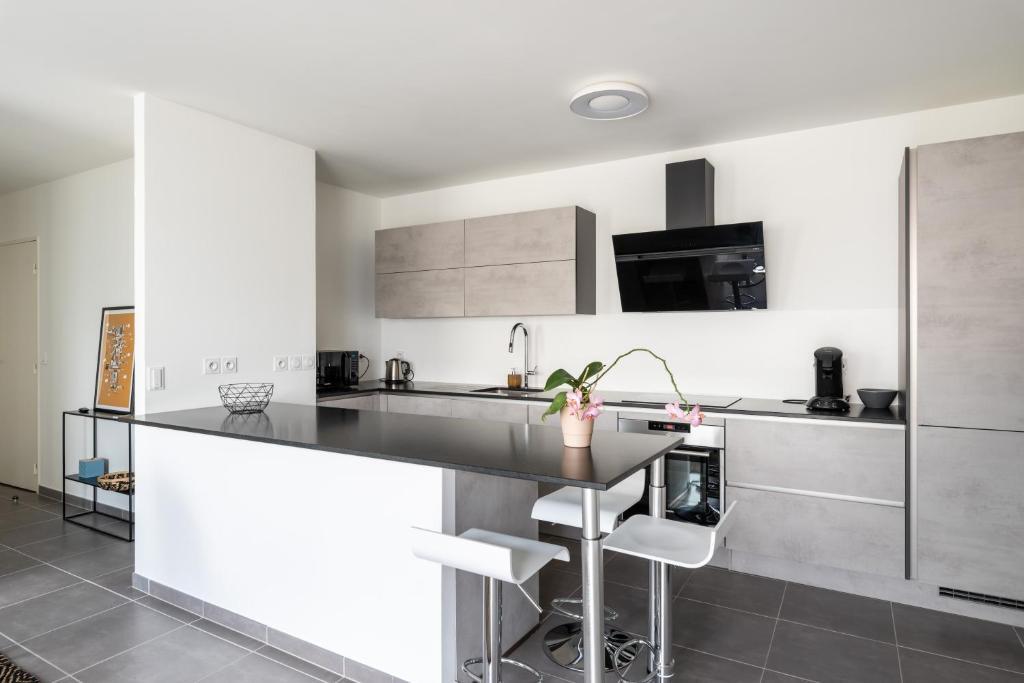 Appartement De Standing Avec Grande Terrasse Villeurbanne Bagian luar foto