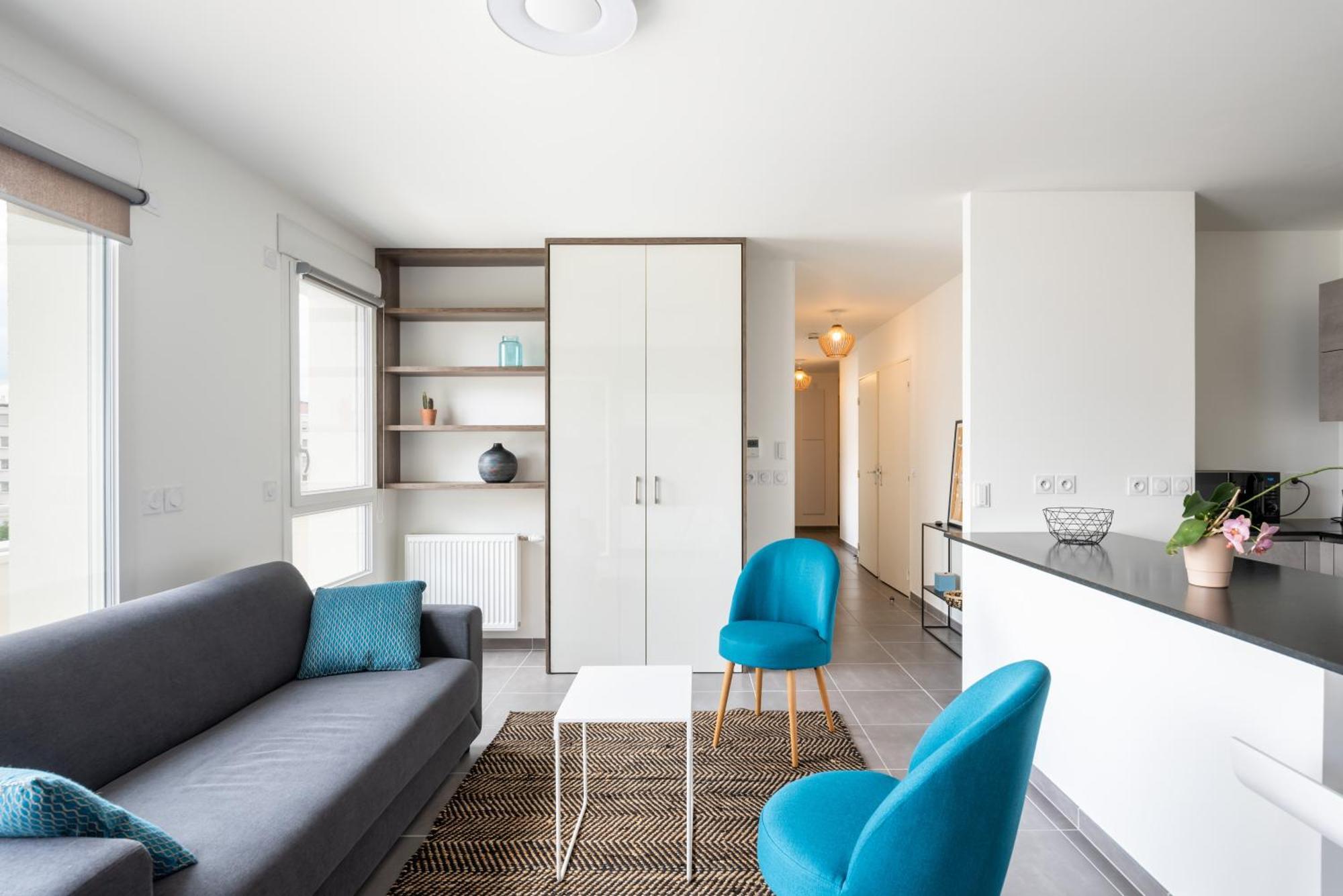 Appartement De Standing Avec Grande Terrasse Villeurbanne Bagian luar foto